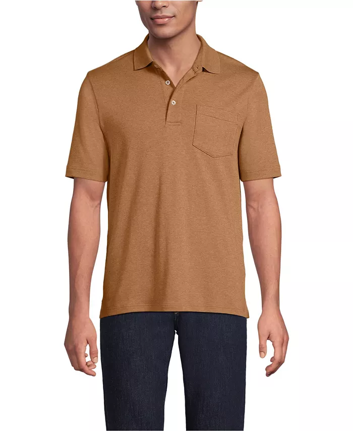 Мужская высокая поло с коротким рукавом из хлопка Supima с карманом Lands' End, загар/бежевый
Мужская высокая поло с коротким рукавом из хлопка Supima с карманом Lands' End, загар/бежевый