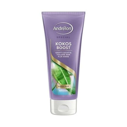 Маска для волос Andrelon Coconut Boost питает тонкие волосы 180 мл, AndreLon
Маска для волос Andrelon Coconut Boost питает тонкие волосы 180 мл, AndreLon