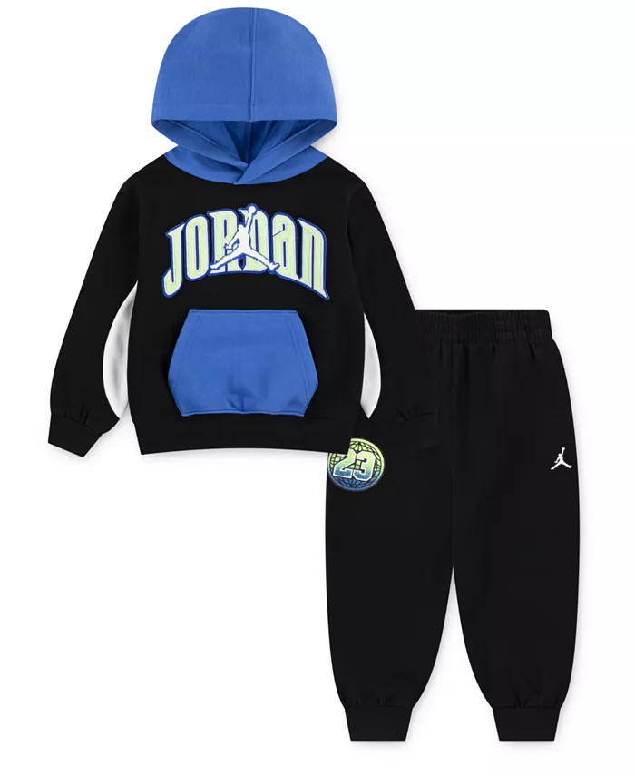 Детский комплект для мальчиков: толстовка с капюшоном и брюки из флиса Gametime, 2 предмета Jordan, черный
Детский комплект для мальчиков: толстовка с капюшоном и брюки из флиса Gametime, 2 предмета Jordan, черный