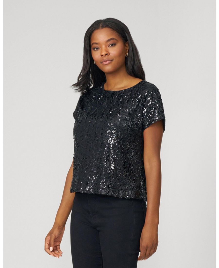 Женская футболка с пайетками Cable & Gauge, Black sequin, Черный, Женская футболка с пайетками Cable & Gauge, Black sequin
Женская футболка с пайетками Cable & Gauge, Black sequin, Черный, Женская футболка с пайетками Cable & Gauge, Black sequin