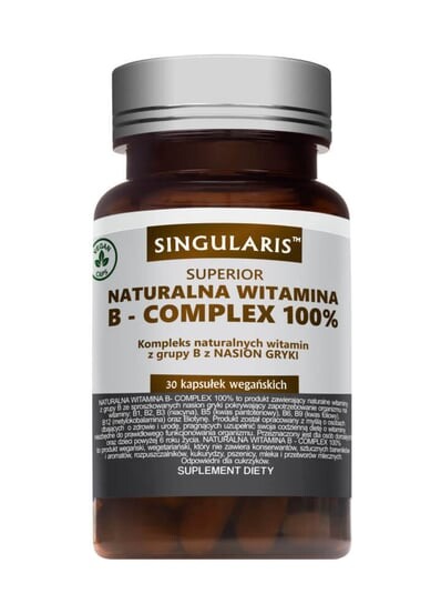 Singularis Superior Natural Витамин B-комплекс 100% из семян гречихи, Добавка , 30 капсул Singularis-Herbs
Singularis Superior Natural Витамин B-комплекс 100% из семян гречихи, Добавка , 30 капсул Singularis-Herbs