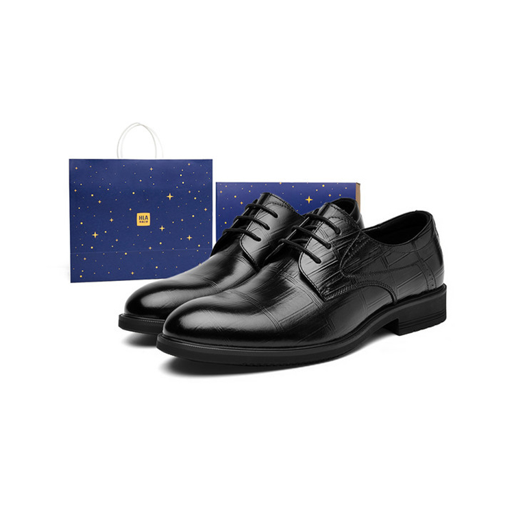 Мужские туфли HLA черные/коричневые на низком каблуке с эффектом увеличения роста
Мужские туфли HLA черные/коричневые на низком каблуке с эффектом увеличения роста