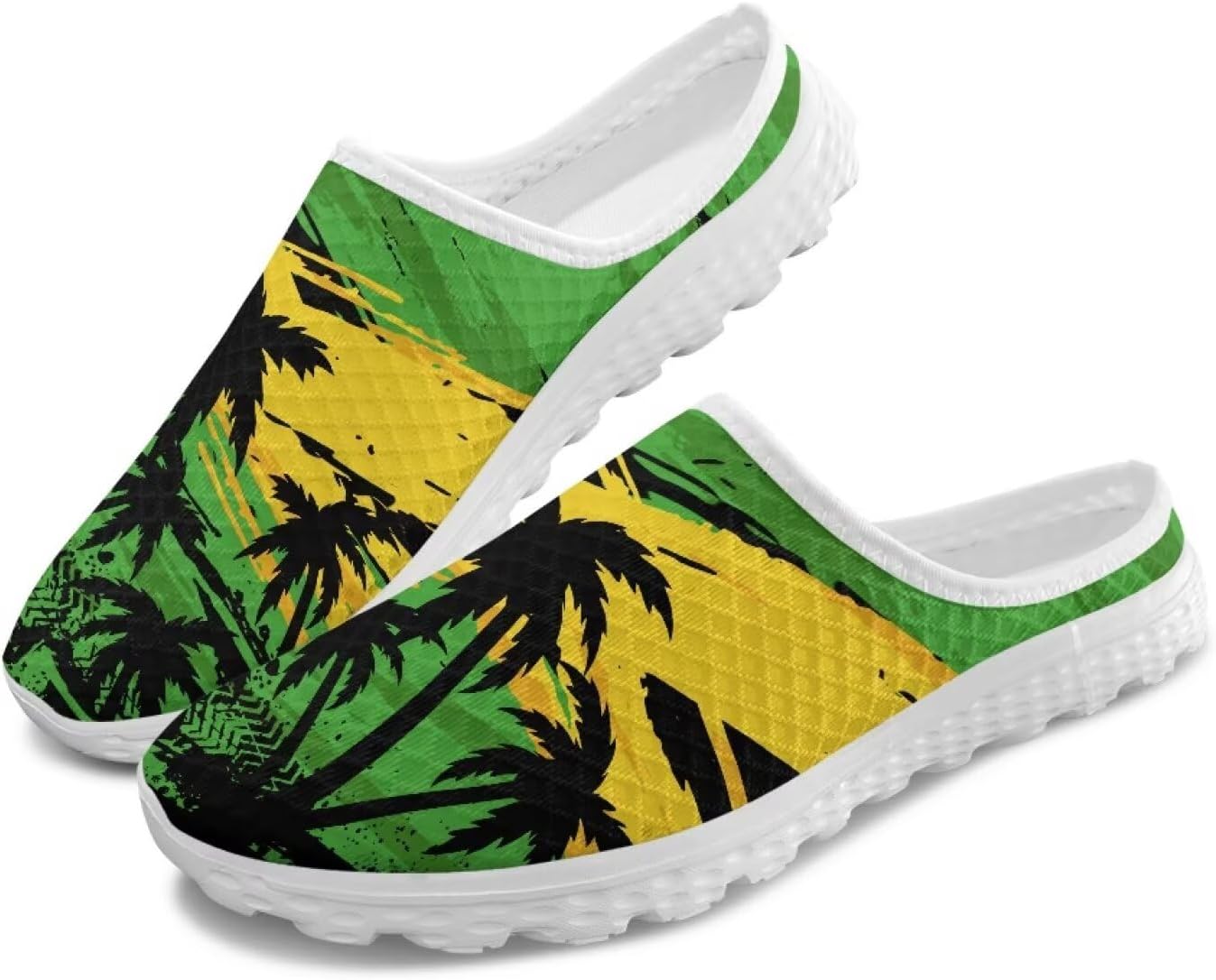 Женские кроссовки Tomeusey Half Sport с сеткой - легкие прогулочные кроссовки с мягкой подошвой и удобной стелькой для повседневного использования, Jamaican Flag Palm Print
Женские кроссовки Tomeusey Half Sport с сеткой - легкие прогулочные кроссовки с мягкой подошвой и удобной стелькой для повседневного использования, Jamaican Flag Palm Print