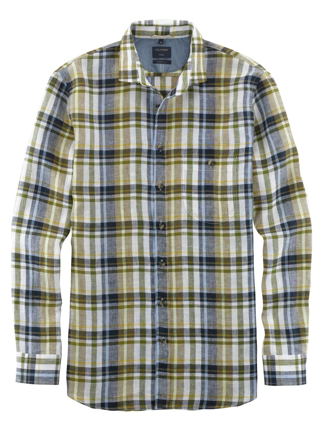 OLYMP Рубашка на пуговицах Regular fit в цвете Olive
OLYMP Рубашка на пуговицах Regular fit в цвете Olive