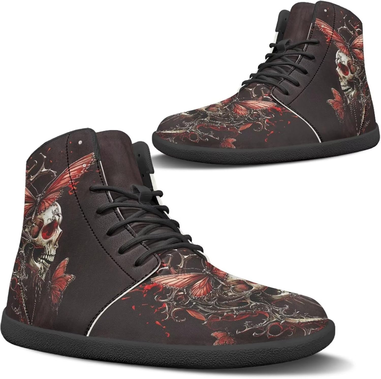 Мужские широкие кроссовки для ходьбы, легкие, нескользящие, с нулевым перепадом высоты подошвы, высокие, повседневные, плоские, для путешествий и работы, размеры 5-14 Qoiuvncy, Goth Skull Red Butterfly
Мужские широкие кроссовки для ходьбы, легкие, нескользящие, с нулевым перепадом высоты подошвы, высокие, повседневные, плоские, для путешествий и работы, размеры 5-14 Qoiuvncy, Goth Skull Red Butterfly