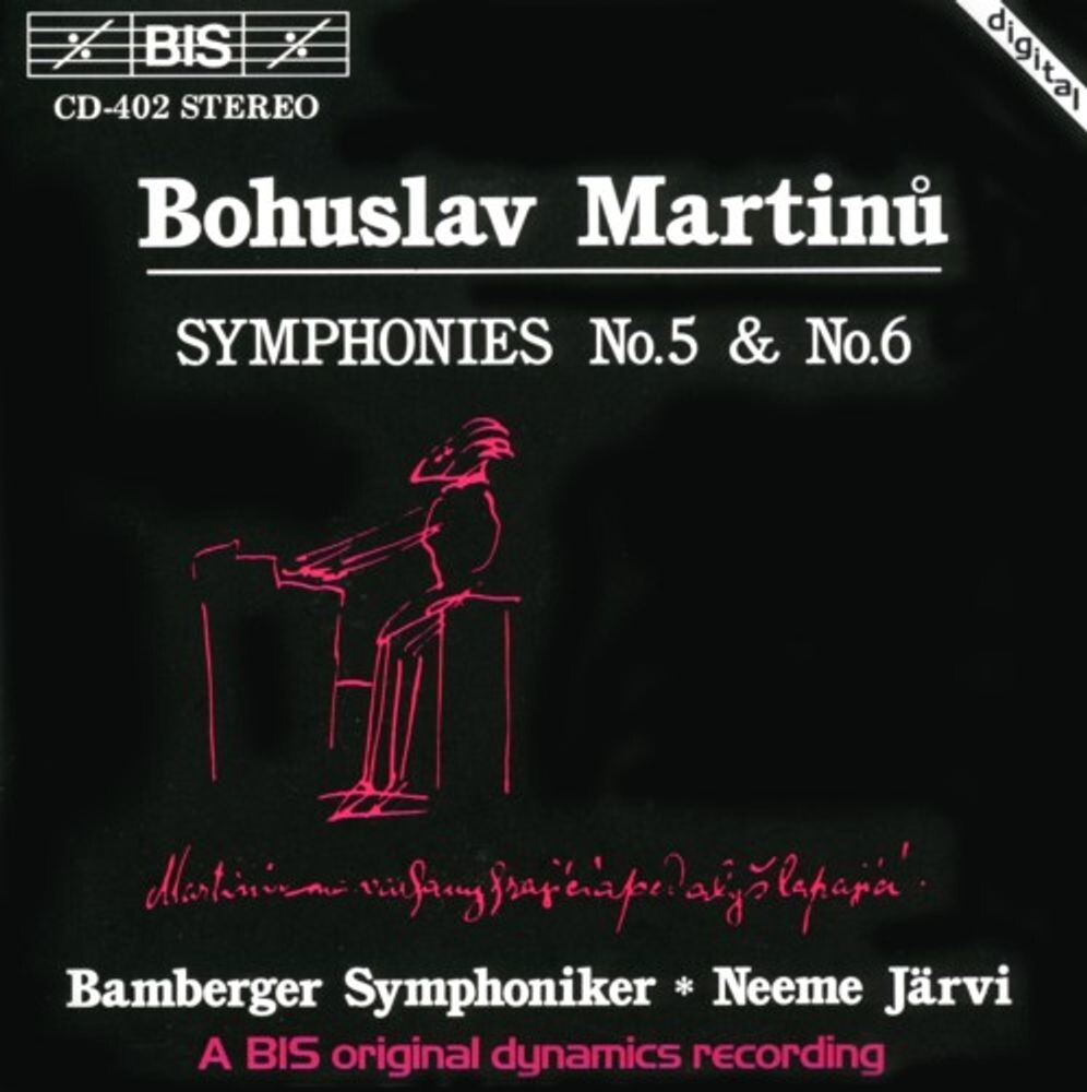 Диск CD Martinu: Symphonies Nos. 5 & 6 - Bohuslav Martinu, Neeme Järvi, Bamberg Symphony Orchestra
Диск CD Martinu: Symphonies Nos. 5 & 6 - Bohuslav Martinu, Neeme Järvi, Bamberg Symphony Orchestra