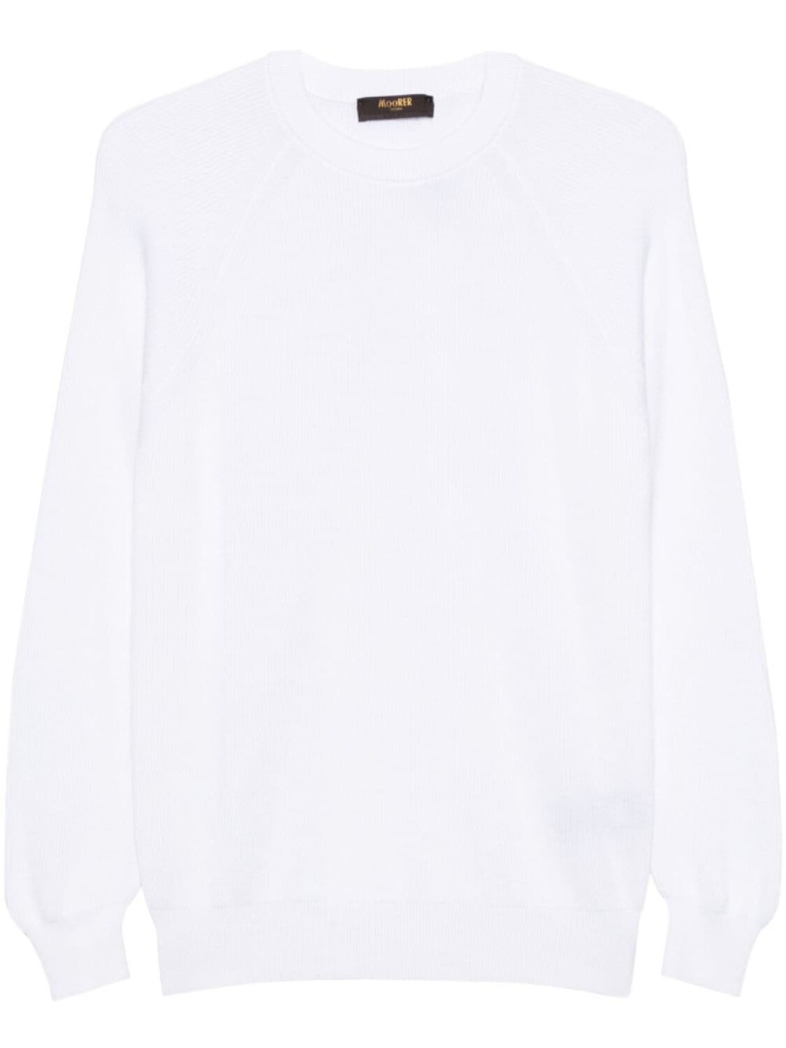 Moorer джемпер в рубчик с круглым вырезом, белый
Moorer джемпер в рубчик с круглым вырезом, белый