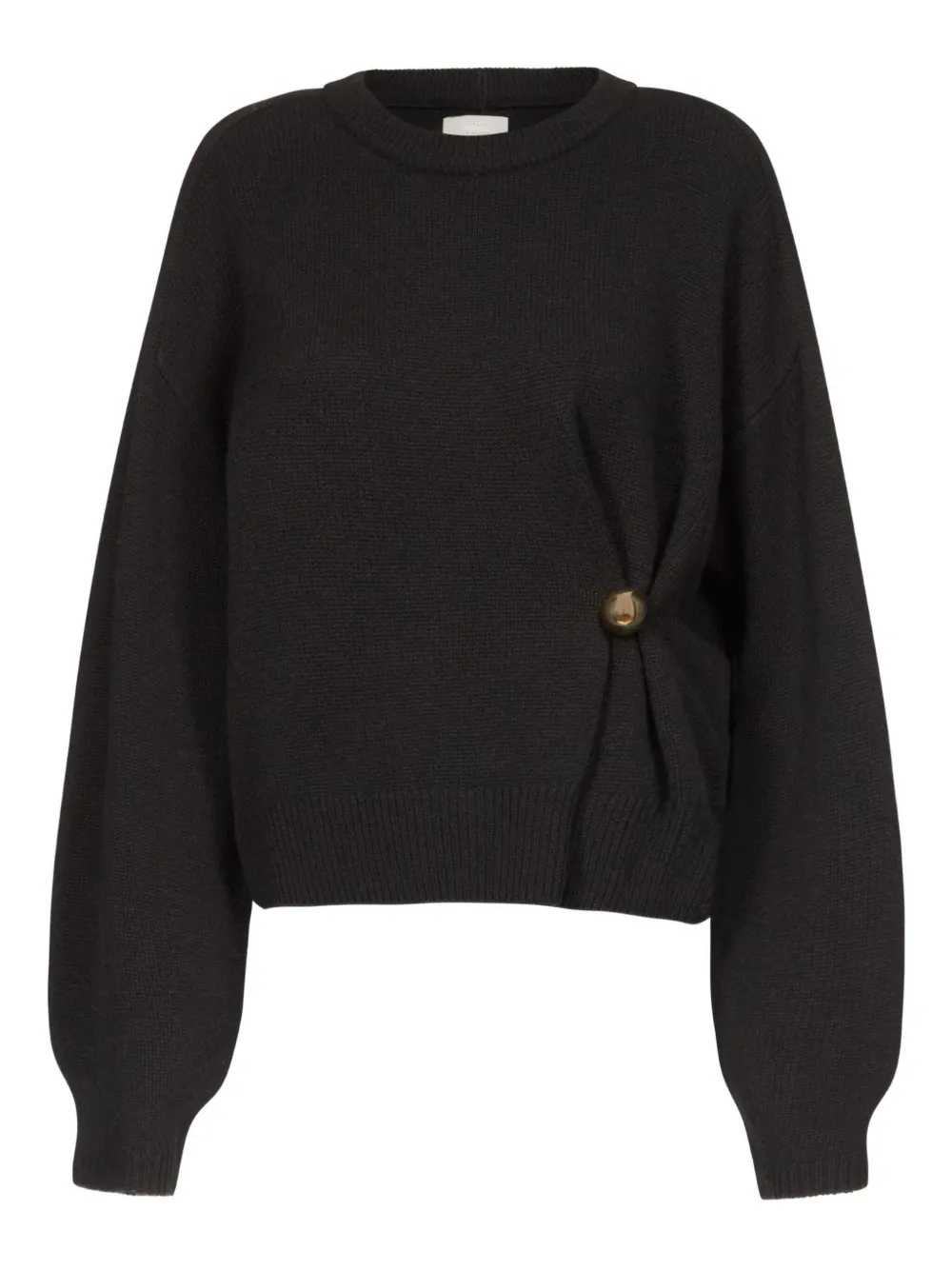 Свитер Bill с драпировкой и эффектом металлик LouLou de Saison, черный 
Свитер Bill с драпировкой и эффектом металлик LouLou de Saison, черный