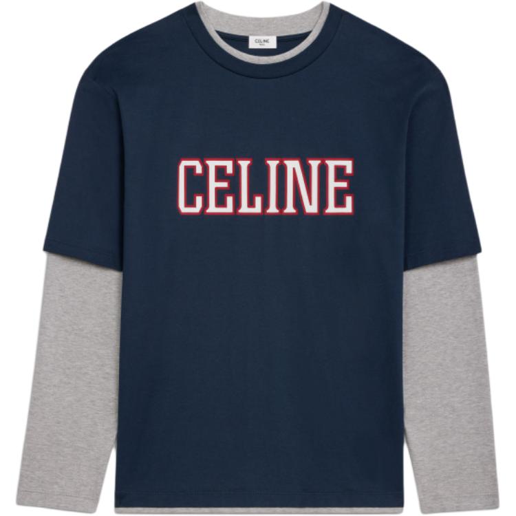 Футболка с длинным рукавом с принтом логотипа CELINE, темно-синий
Футболка с длинным рукавом с принтом логотипа CELINE, темно-синий