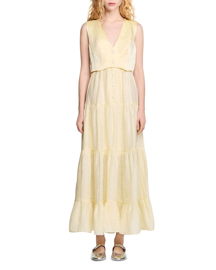 Льняное макси-платье Sandro, желтый
Льняное макси-платье Sandro, желтый