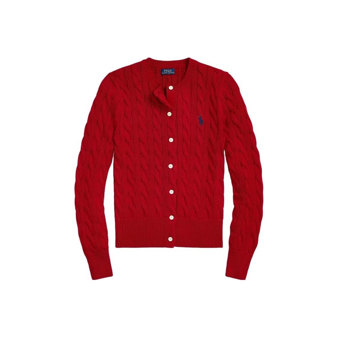 Кардиган с узором "косичка" Polo Ralph Lauren, ярко-красный
Кардиган с узором "косичка" Polo Ralph Lauren, ярко-красный