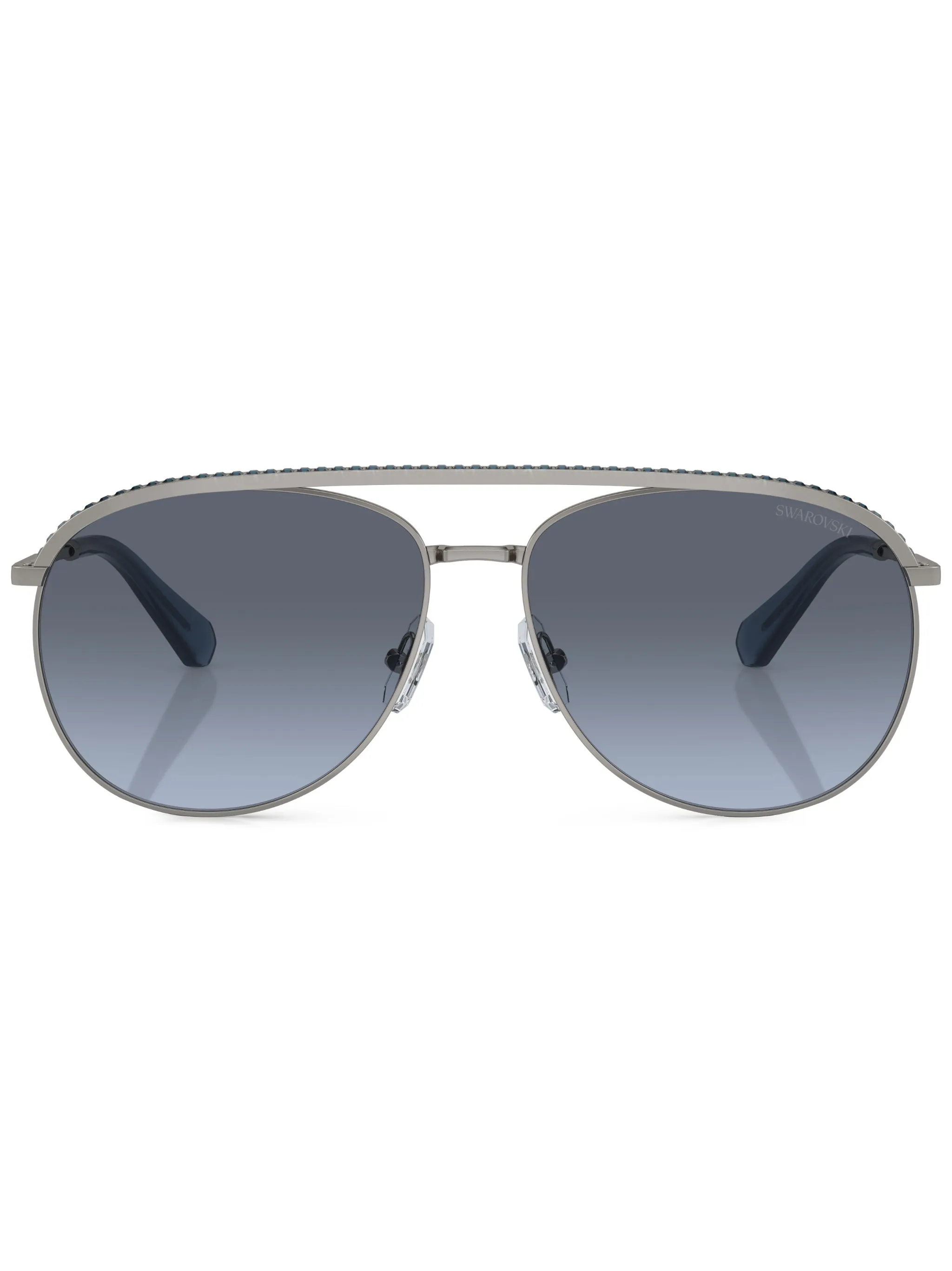 Солнцезащитные очки-пилоты с кристаллами Swarovski Eyewear, серый
Солнцезащитные очки-пилоты с кристаллами Swarovski Eyewear, серый