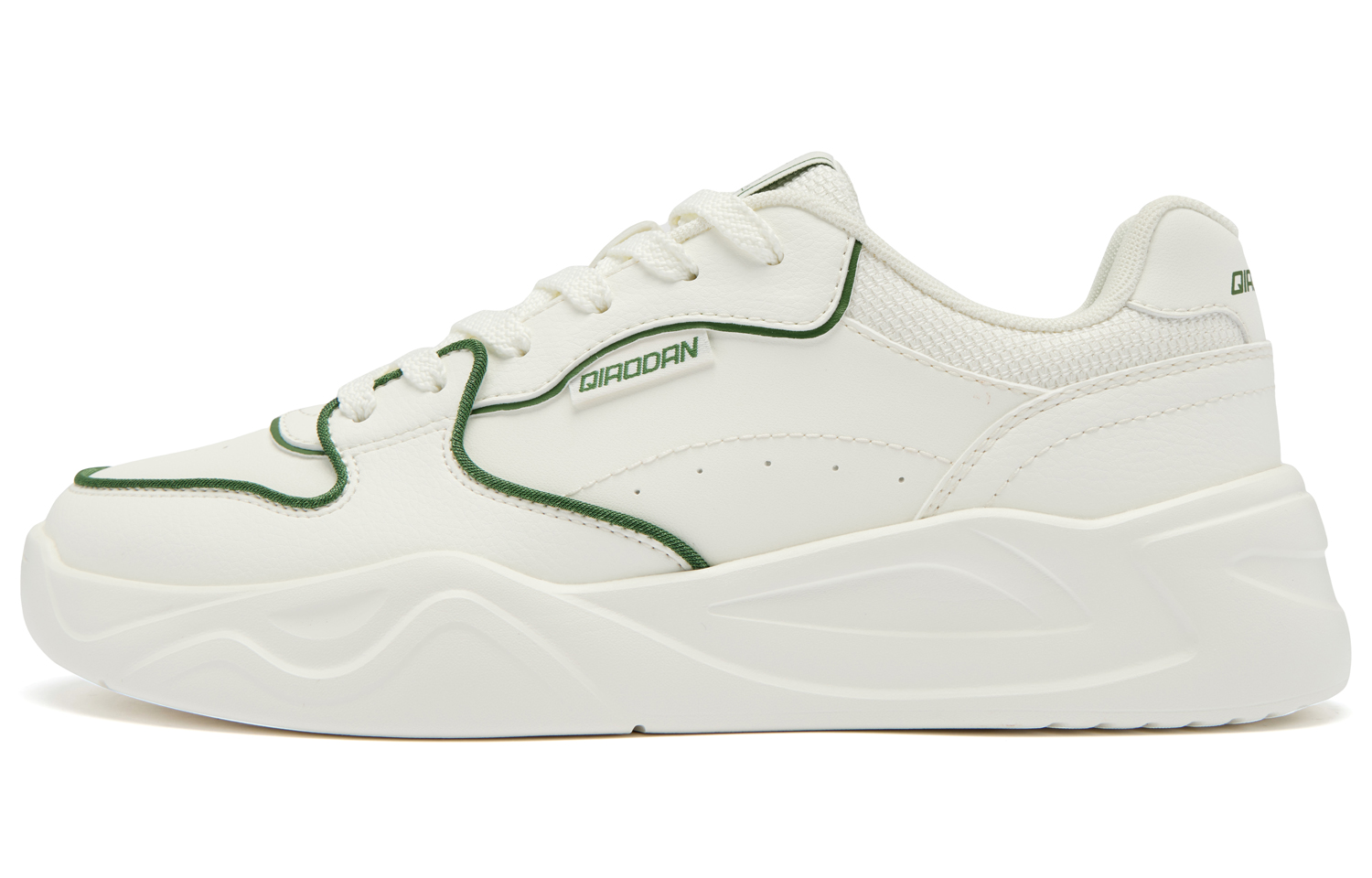 QIAODAN Кроссовки для скейтбординга мужские, низкие, цвета слоновой кости/листа лотоса
QIAODAN Кроссовки для скейтбординга мужские, низкие, цвета слоновой кости/листа лотоса