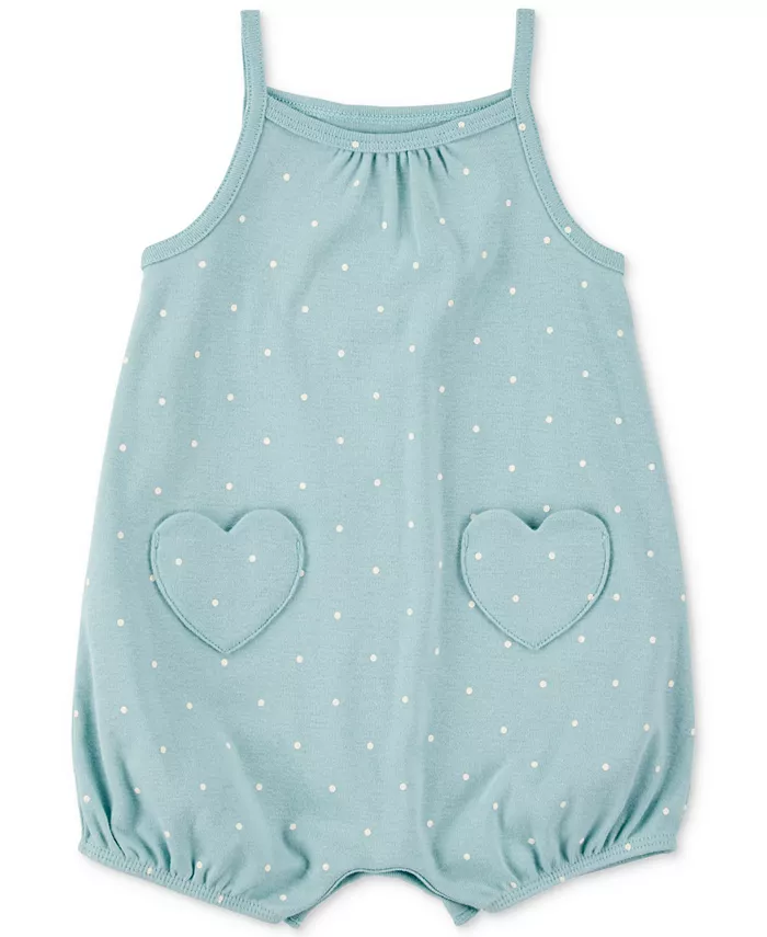 Детский комбинезон без рукавов с карманом-сердечком для девочек Carter's, синий
Детский комбинезон без рукавов с карманом-сердечком для девочек Carter's, синий