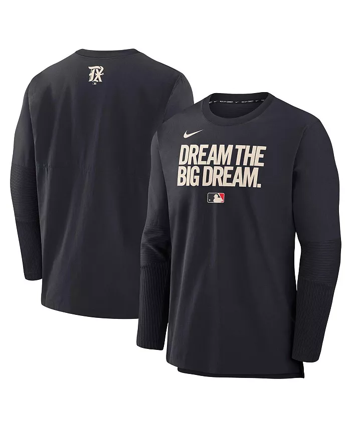 Мужская легкая трикотажная футболка с длинным рукавом Authentic Collection City Connect Texas Rangers, черная Nike
Мужская легкая трикотажная футболка с длинным рукавом Authentic Collection City Connect Texas Rangers, черная Nike