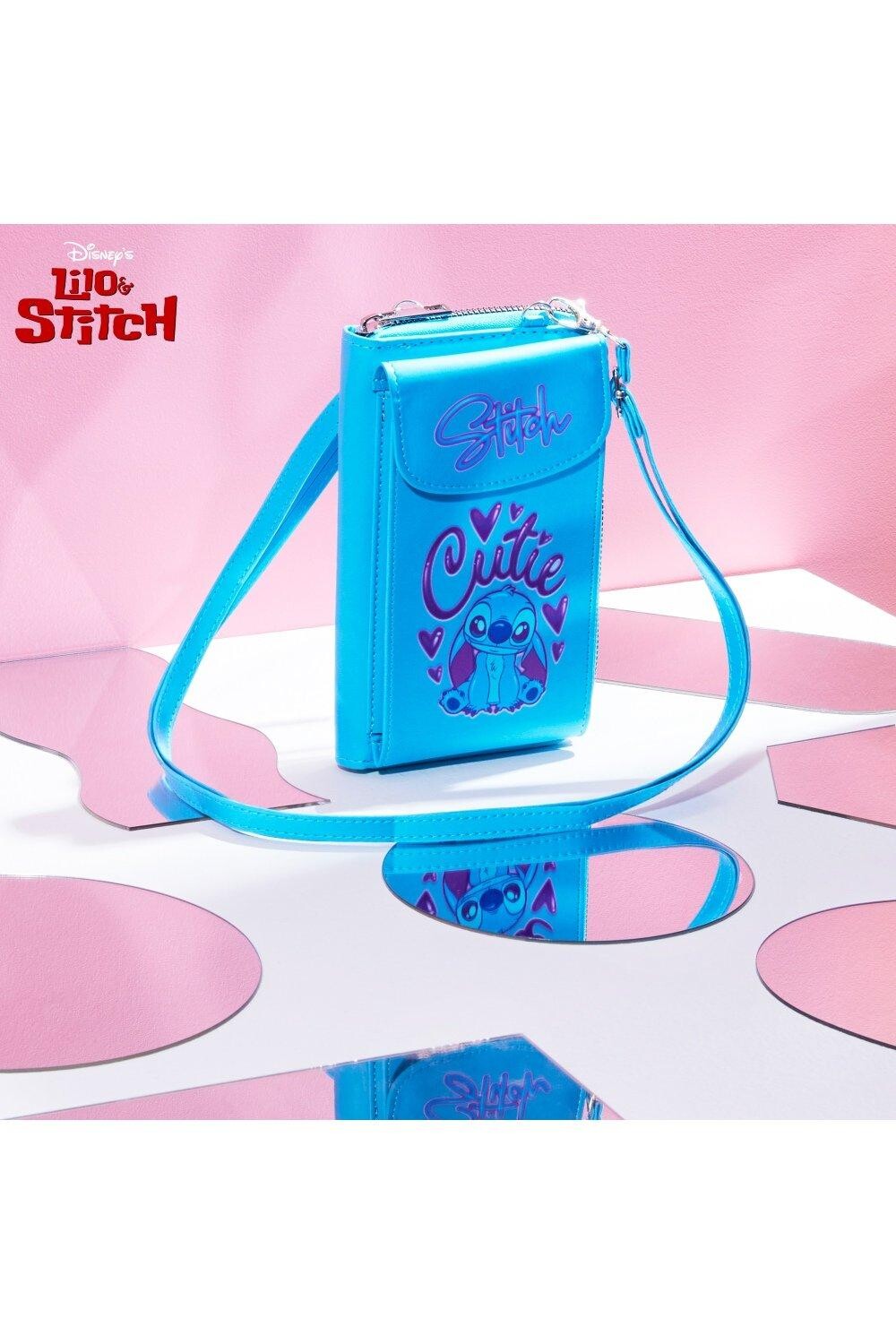 Кошелек через плечо и кошелек для телефона Stitch Disney, синий
Кошелек через плечо и кошелек для телефона Stitch Disney, синий