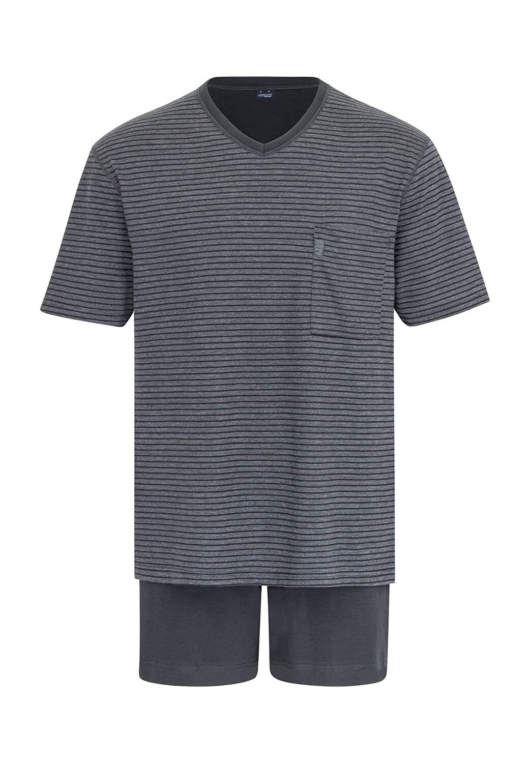 Базовая пижама с коротким рукавом AMMANN, антрацит
Базовая пижама с коротким рукавом AMMANN, антрацит