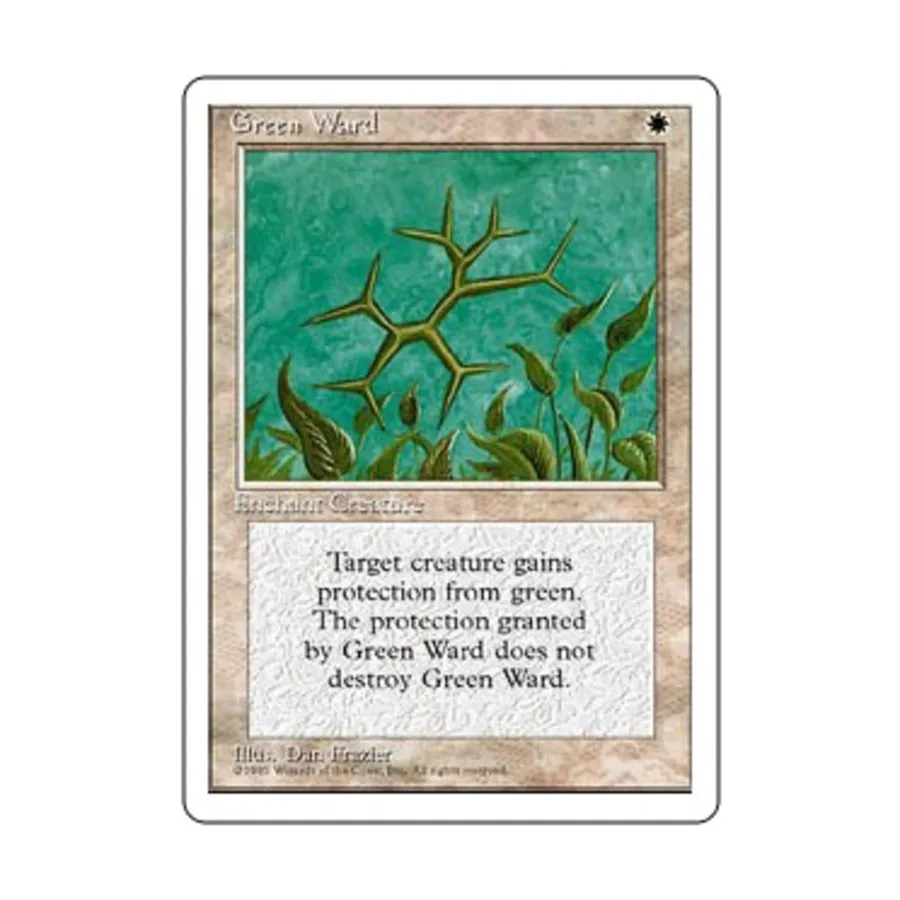 CCG Зеленый Уорд (U), MTG - 4th Edition
CCG Зеленый Уорд (U), MTG - 4th Edition