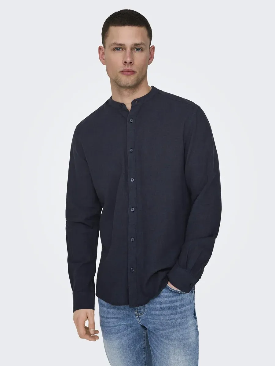 Рубашка с длинными рукавами ONLY & SONS "ONSCAIDEN LS SOLID LINEN MAO SHIRT NOOS", цвет Night Sky
Рубашка с длинными рукавами ONLY & SONS "ONSCAIDEN LS SOLID LINEN MAO SHIRT NOOS", цвет Night Sky