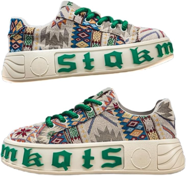 Мужские повседневные кроссовки в национальном стиле 2025 года с толстой подошвой, дышащие, подчеркивающие уличный тренд в стиле камуфляжа и спортивной одежды Clolinde, зеленый
Мужские повседневные кроссовки в национальном стиле 2025 года с толстой подошвой, дышащие, подчеркивающие уличный тренд в стиле камуфляжа и спортивной одежды Clolinde, зеленый