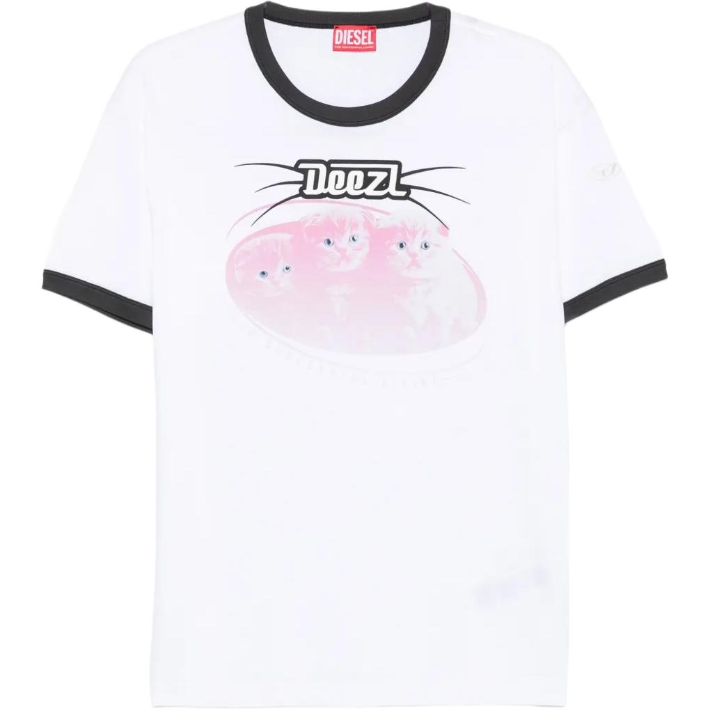 Футболка Cotton с принтом Cat DIESEL, белый
Футболка Cotton с принтом Cat DIESEL, белый