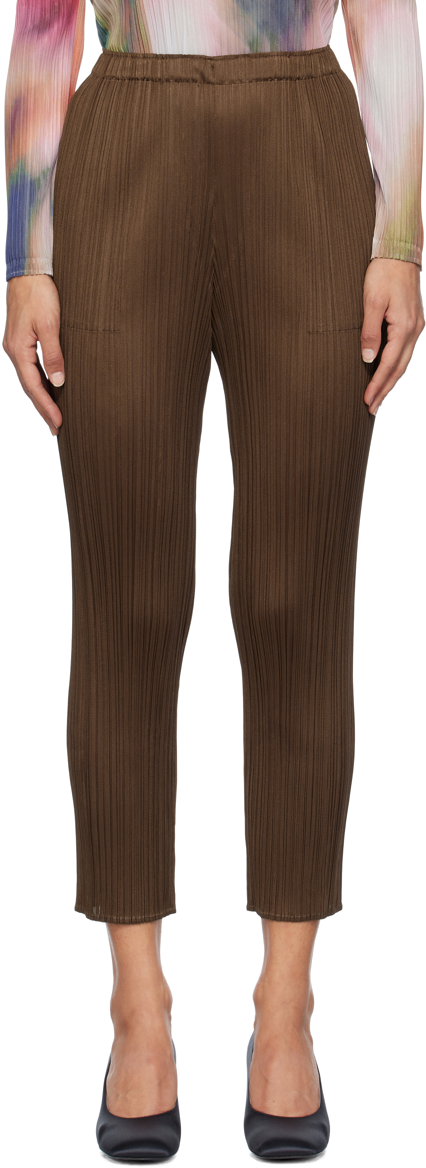 Новые цветные базовые брюки 4 PLEATS PLEASE ISSEY MIYAKE, коричневый
Новые цветные базовые брюки 4 PLEATS PLEASE ISSEY MIYAKE, коричневый