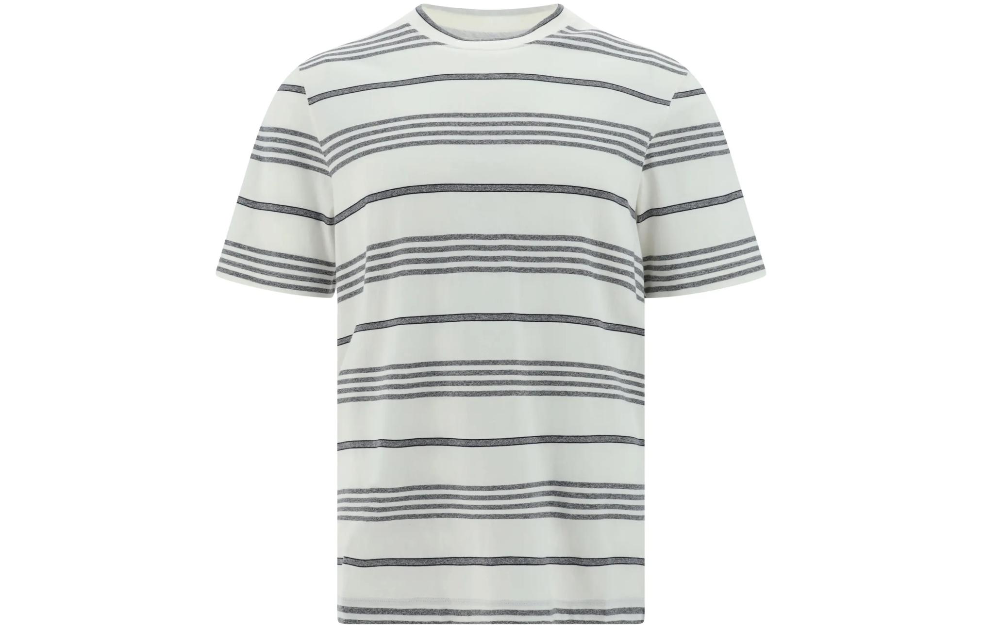 Полосатая футболка Crewneck Brunello Cucinelli, белый
Полосатая футболка Crewneck Brunello Cucinelli, белый