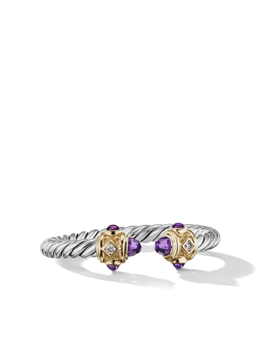 Кольцо Renaissance из желтого золота и серебра с бриллиантами и аметистом (2.3 мм) David Yurman, серебяный
Кольцо Renaissance из желтого золота и серебра с бриллиантами и аметистом (2.3 мм) David Yurman, серебяный