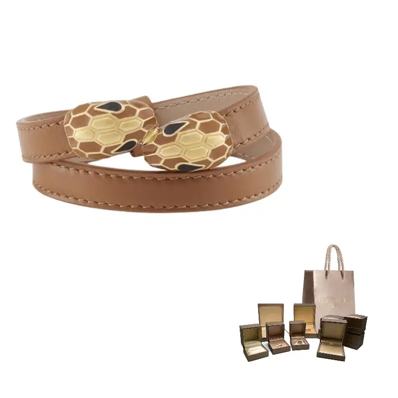 Кожаные напульсники унисекс коричневые BVLGARI, коричневый
Кожаные напульсники унисекс коричневые BVLGARI, коричневый