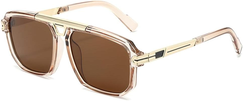 Солнцезащитные очки UV400 с увеличенным градиентом и металлическим оправой, подходят для женщин и мужчин, для бега и занятий спортом на открытом воздухе UYPTK, Champagne Tea
Солнцезащитные очки UV400 с увеличенным градиентом и металлическим оправой, подходят для женщин и мужчин, для бега и занятий спортом на открытом воздухе UYPTK, Champagne Tea