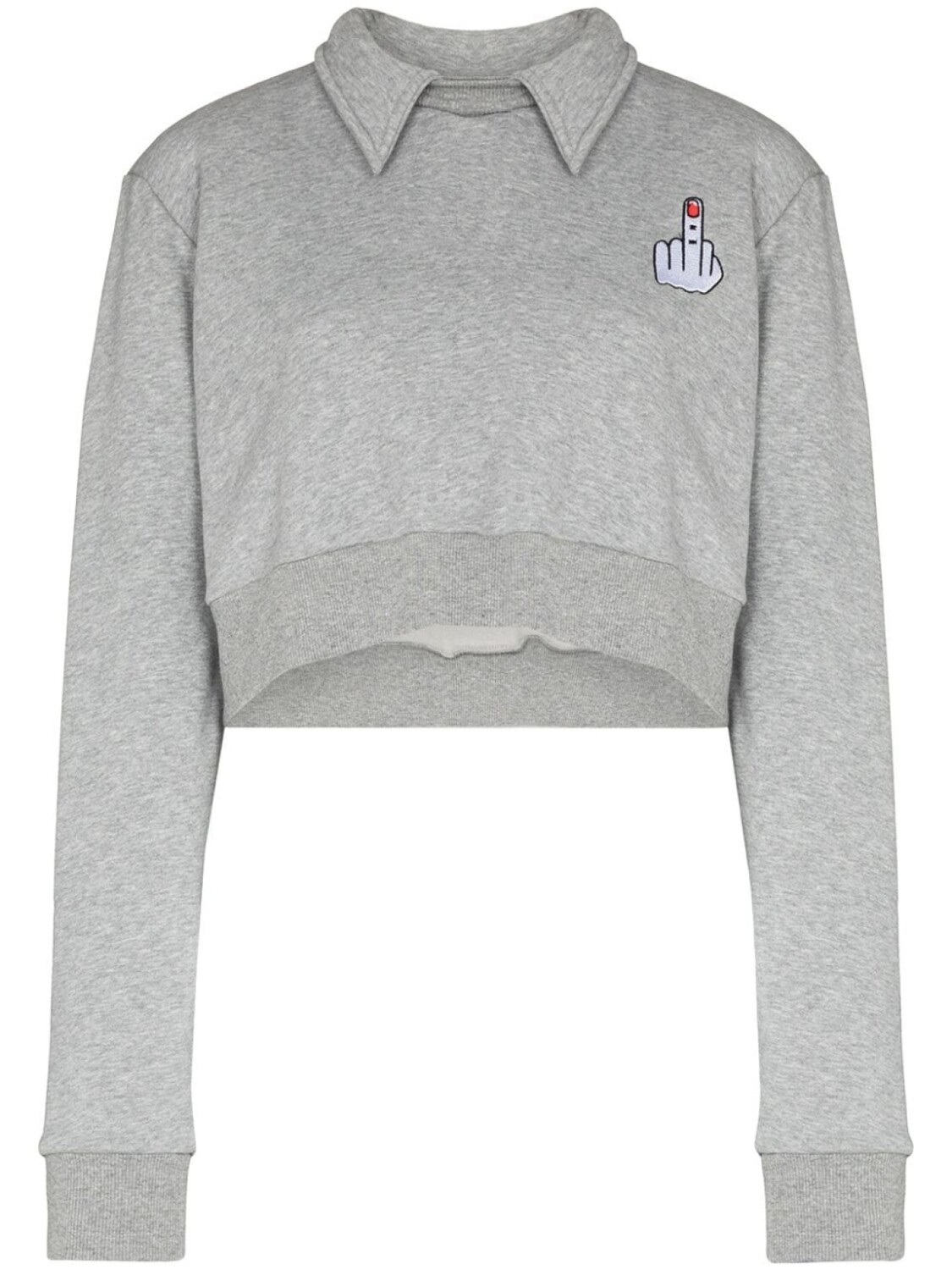 Natasha Zinko укороченная толстовка с аппликацией Wings, серый
Natasha Zinko укороченная толстовка с аппликацией Wings, серый