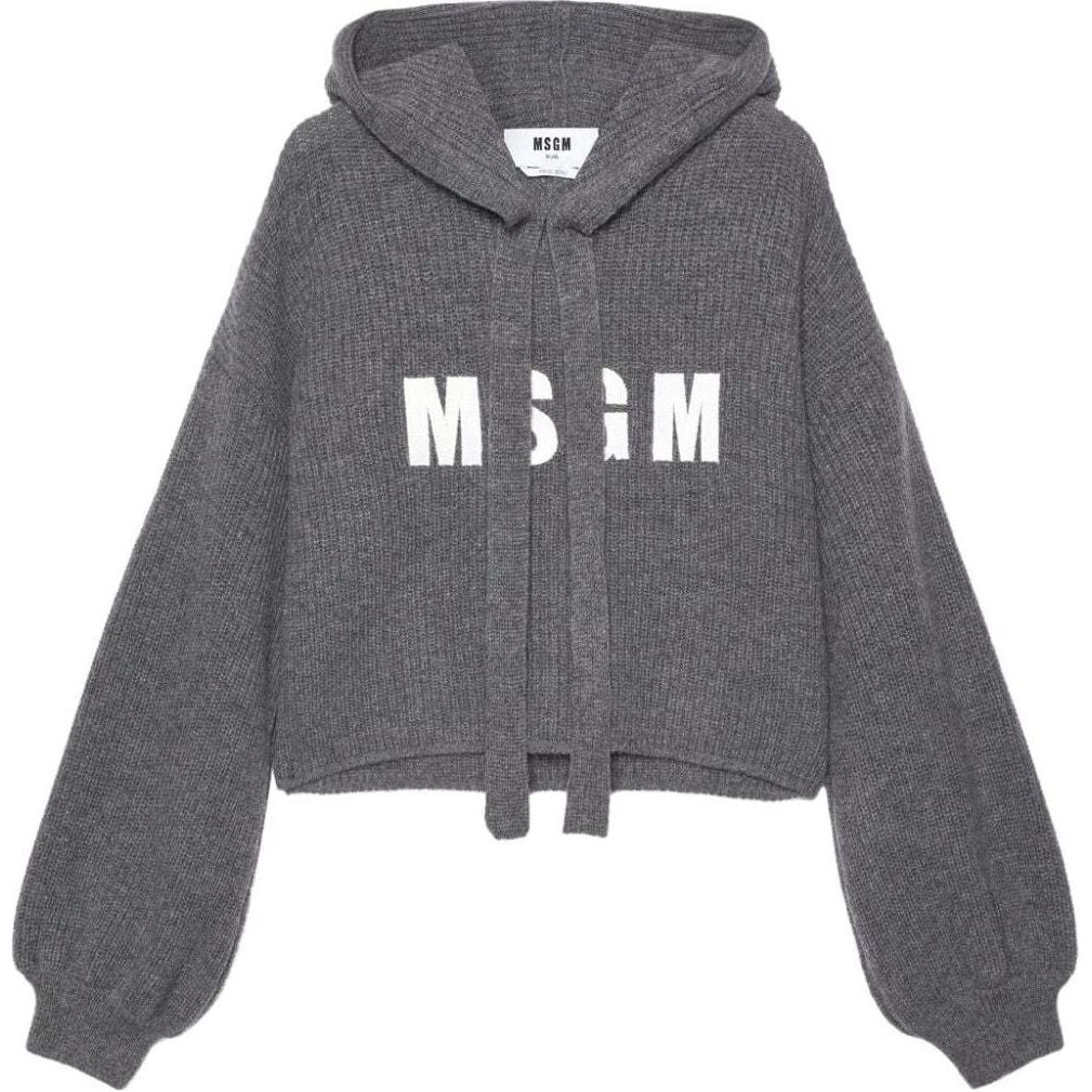 Топ вязаный с вышитым логотипом MSGM, серый
Топ вязаный с вышитым логотипом MSGM, серый