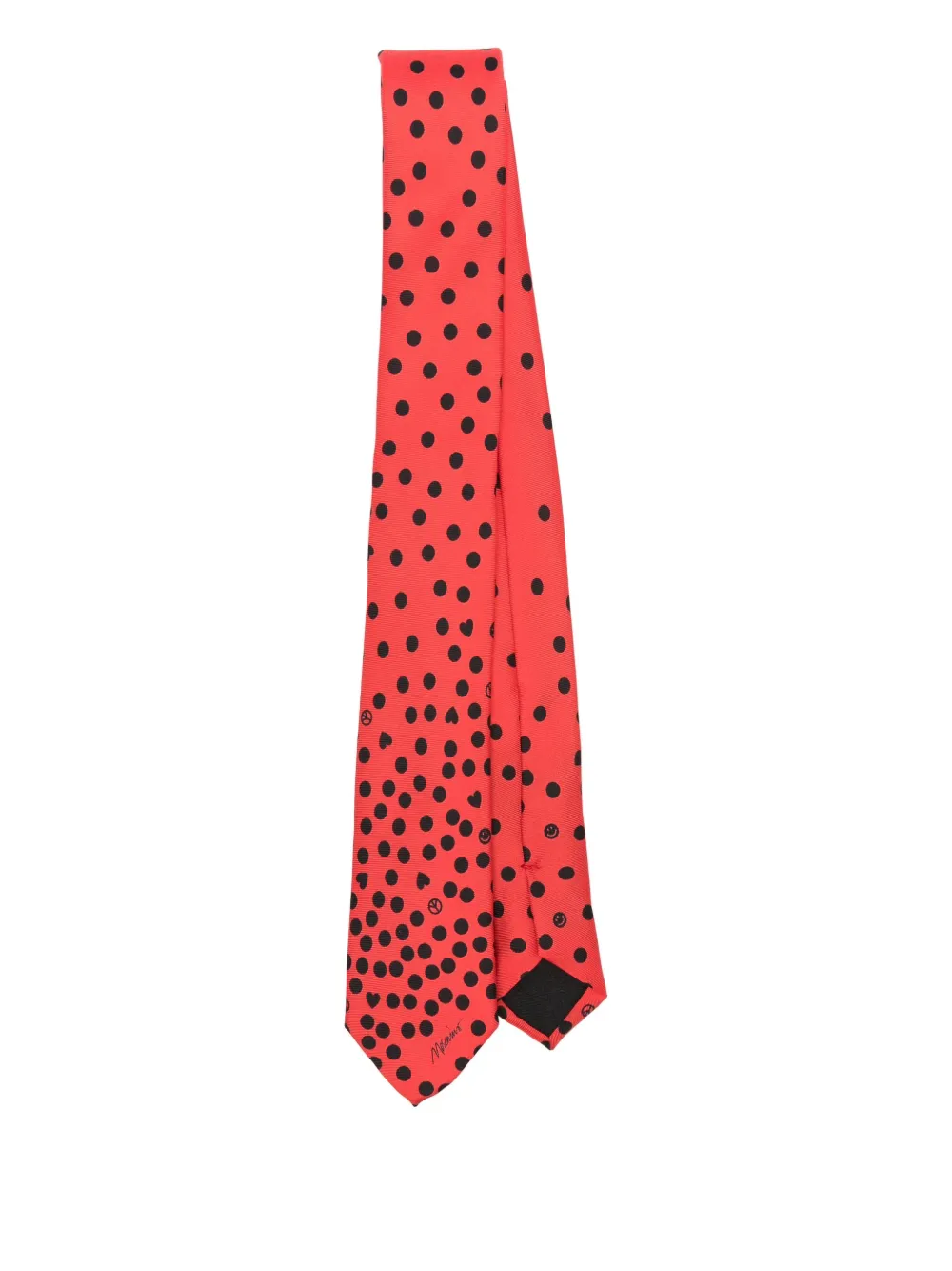 Шелковый галстук в горошек Moschino, красный
Шелковый галстук в горошек Moschino, красный