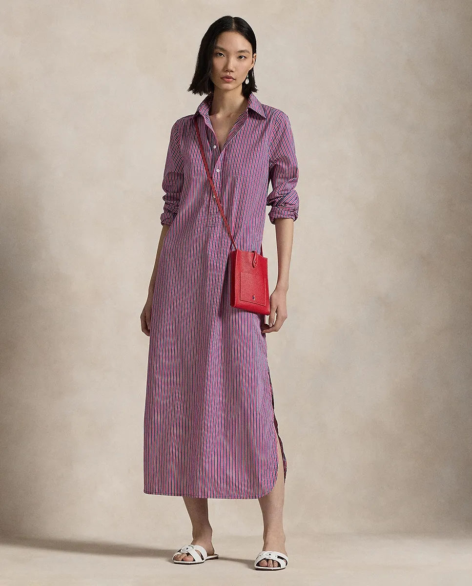 Платье-рубашка из хлопка с длинными рукавами Polo Ralph Lauren, розовый
Платье-рубашка из хлопка с длинными рукавами Polo Ralph Lauren, розовый