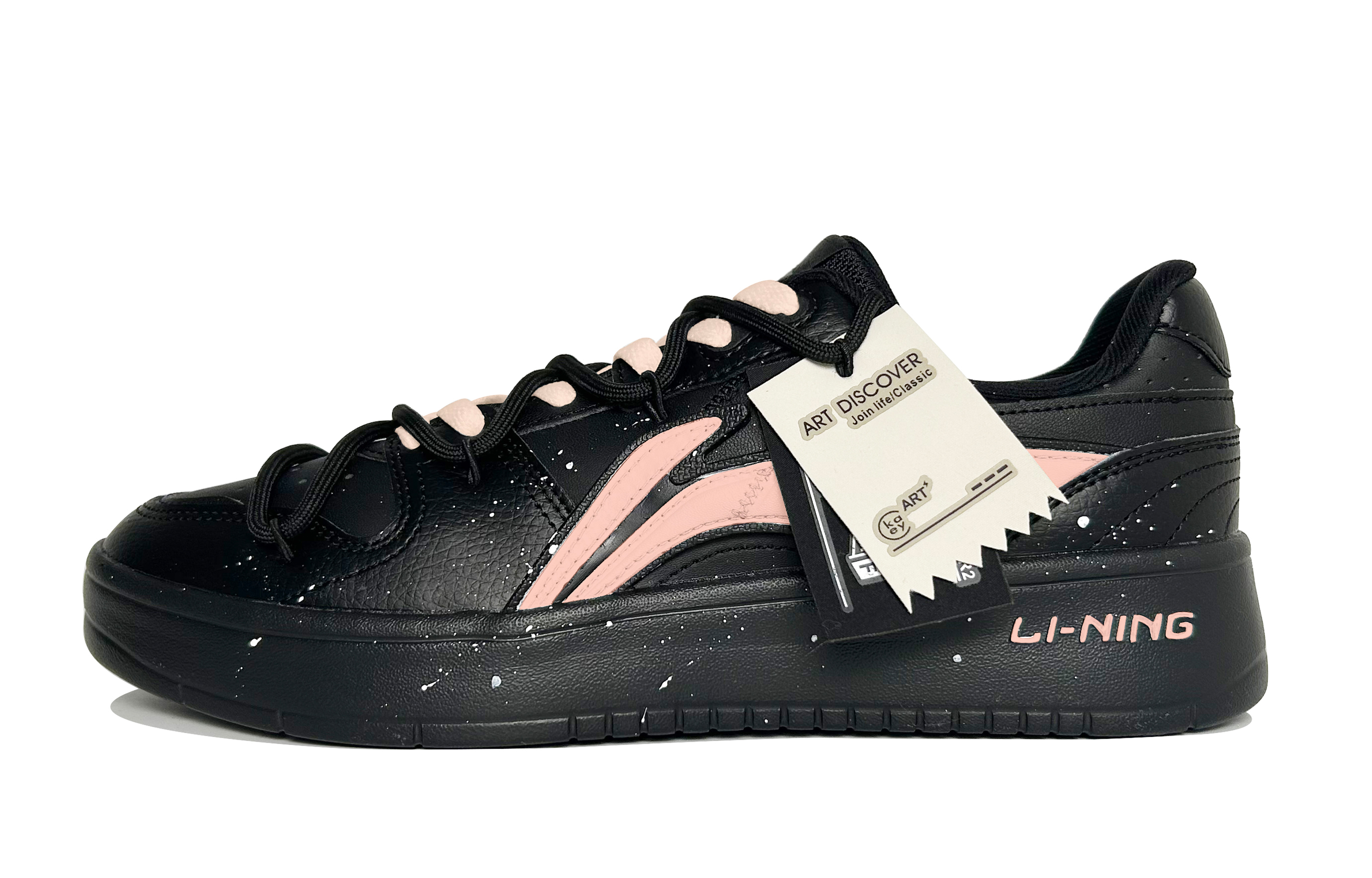 LINING Кроссовки для скейтбординга Acer Truncatum с противоскользящим покрытием и износостойкими дышащими низкими верхами, мужские, черно-розовые
LINING Кроссовки для скейтбординга Acer Truncatum с противоскользящим покрытием и износостойкими дышащими низкими верхами, мужские, черно-розовые