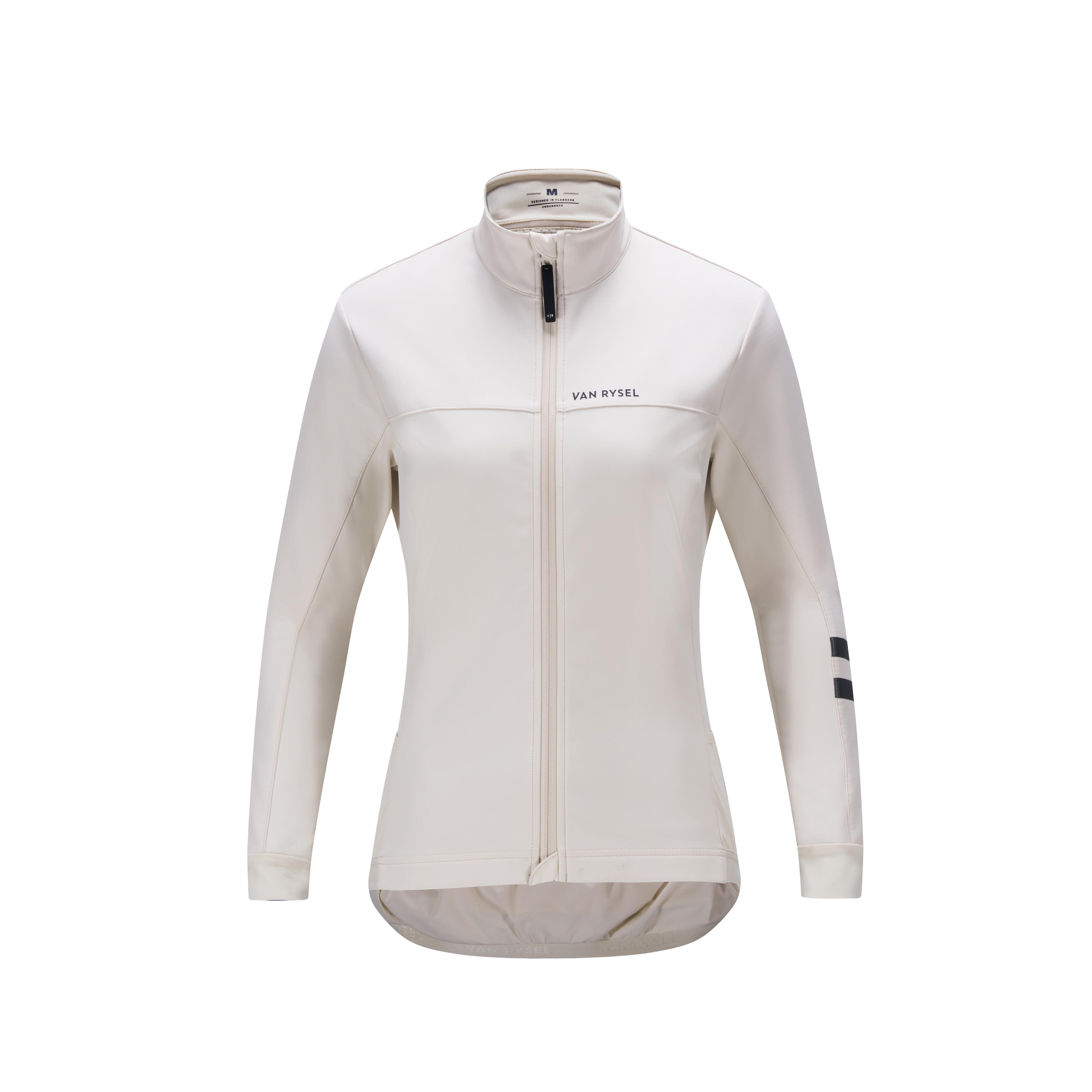 Женская зимняя дорожная велокуртка Van Rysel с длинным рукавом EDR Endurance кремово-бежевая 
Женская зимняя дорожная велокуртка Van Rysel с длинным рукавом EDR Endurance кремово-бежевая