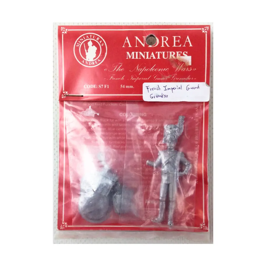 Гренадер Французской Имперской Гвардии, Historical Miniatures (54mm) (Andrea Miniatures)
Гренадер Французской Имперской Гвардии, Historical Miniatures (54mm) (Andrea Miniatures)