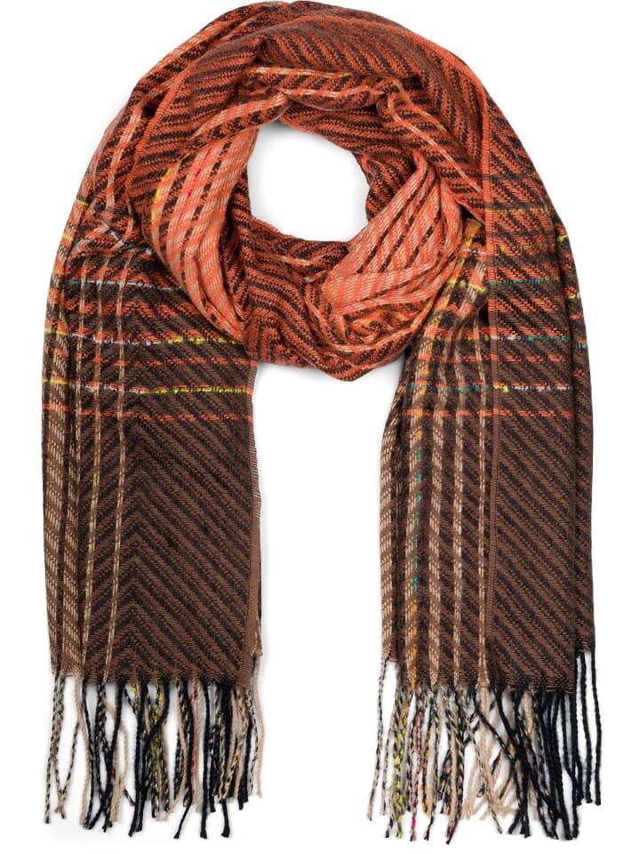 Шарф styleBREAKER, цвет orange/braun
Шарф styleBREAKER, цвет orange/braun