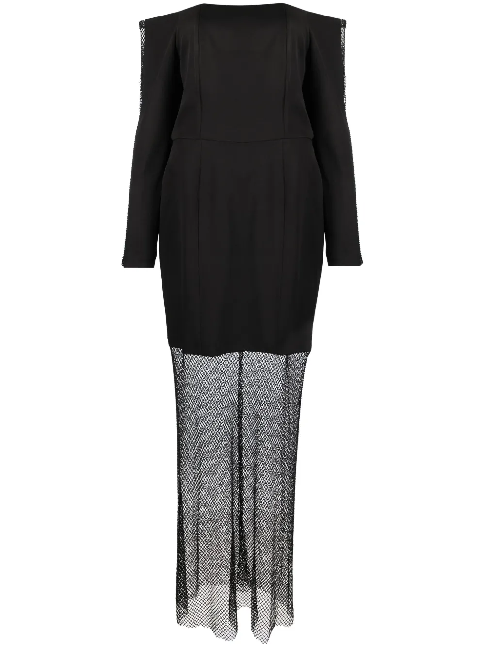 Декорированное платье с открытыми плечами и стразами BAZZA ALZOUMAN, черный
Декорированное платье с открытыми плечами и стразами BAZZA ALZOUMAN, черный