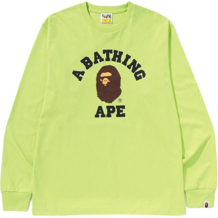 Bape X Predator College лонгслив A BATHING APE, светло-зеленый
Bape X Predator College лонгслив A BATHING APE, светло-зеленый