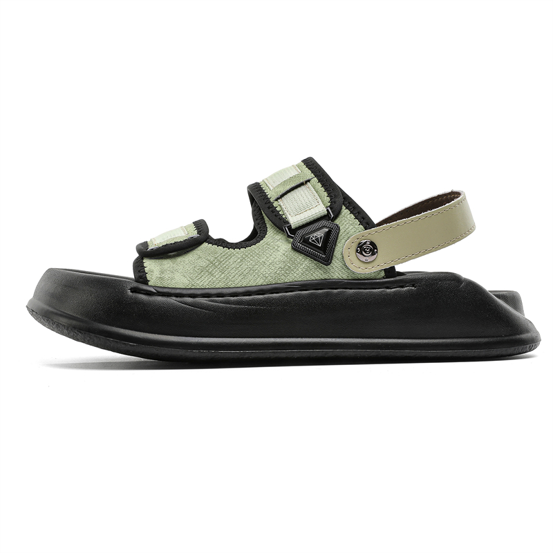 LUOMAIKE Пляжные сандалии мужские черные с яблочно-зеленым, цвет Apple Green
LUOMAIKE Пляжные сандалии мужские черные с яблочно-зеленым, цвет Apple Green