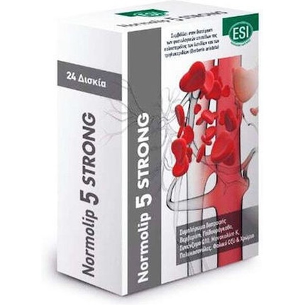 Normolip 5 Strong 24 таблетки - эффективное управление холестерином Esi
Normolip 5 Strong 24 таблетки - эффективное управление холестерином Esi