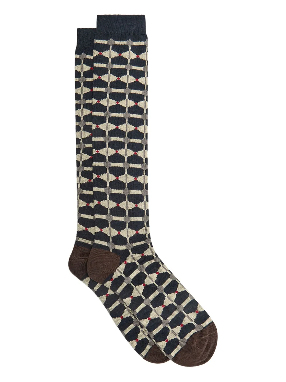 Гольфы с геометрическим узором MALIPARMI, серый
Гольфы с геометрическим узором MALIPARMI, серый