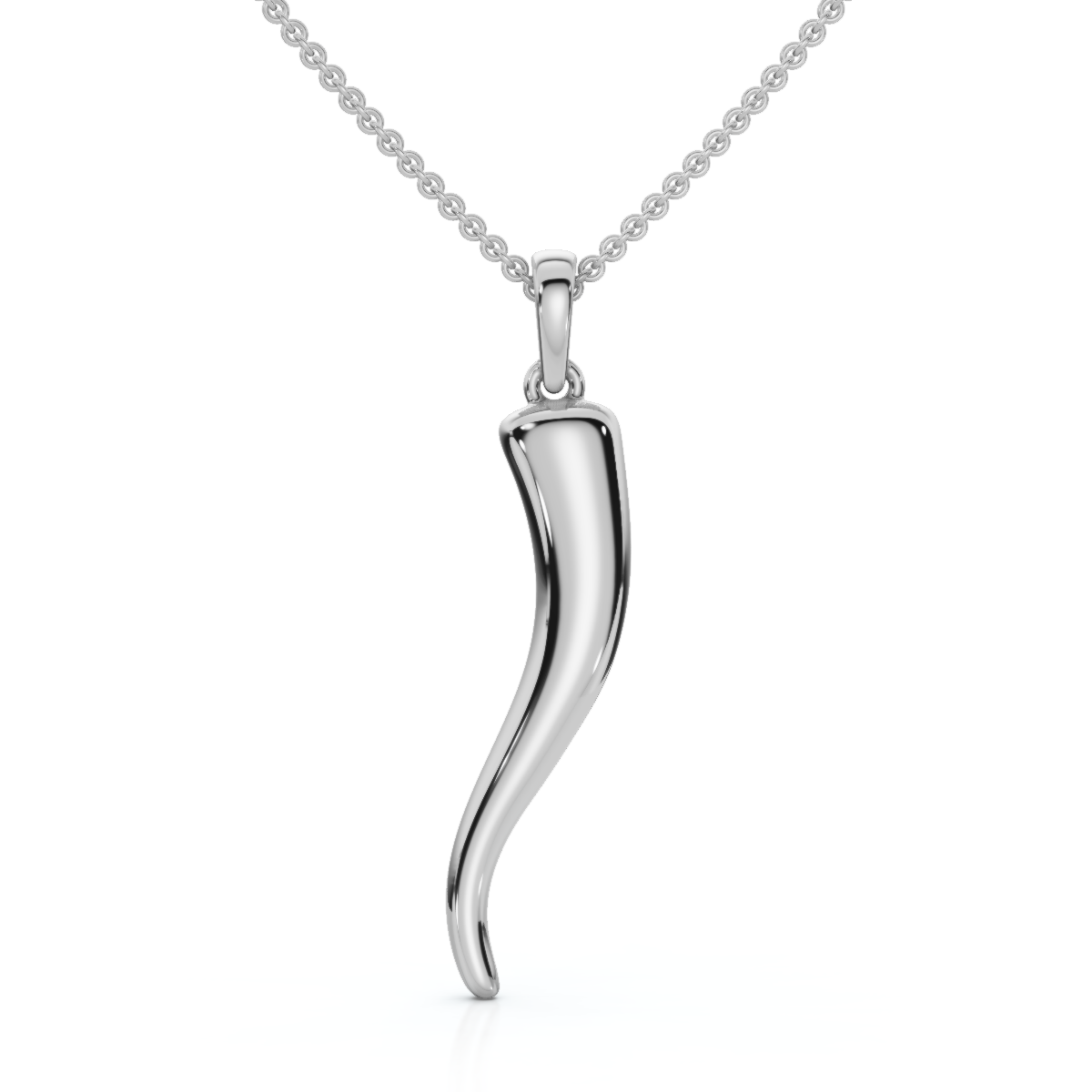 Подвеска из итальянского рога без цепочки Pompeii2, 14K White Gold
Подвеска из итальянского рога без цепочки Pompeii2, 14K White Gold