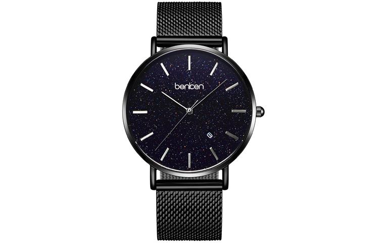 Мужские часы BENKEN с кварцевым механизмом и черным циферблатом
Мужские часы BENKEN с кварцевым механизмом и черным циферблатом