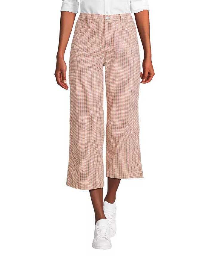 Женские брюки-кроп с высокой посадкой, широкие, с пятью карманами, из печатного твила Lands' End, оранжевый
Женские брюки-кроп с высокой посадкой, широкие, с пятью карманами, из печатного твила Lands' End, оранжевый