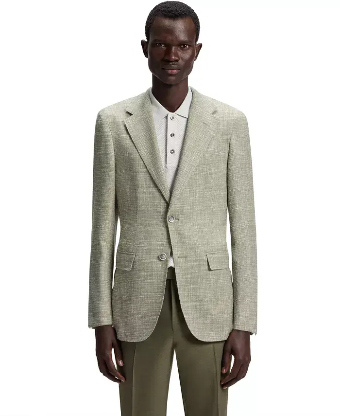 Мужской пиджак Regular-Fit с микроузором Hugo Boss, загар/бежевый
Мужской пиджак Regular-Fit с микроузором Hugo Boss, загар/бежевый