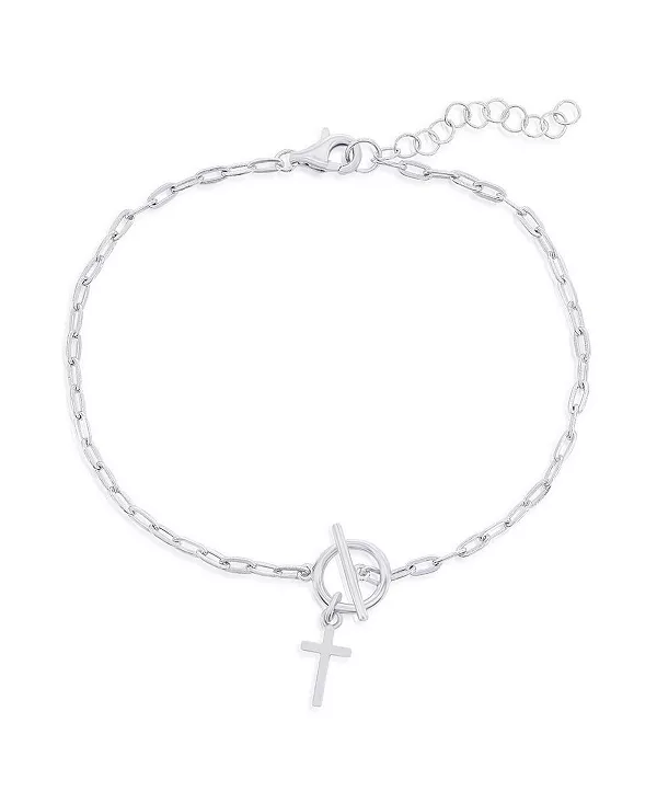 Браслет-Скрепка с подвеской-крестиком из стерлингового серебра Simona, silver
Браслет-Скрепка с подвеской-крестиком из стерлингового серебра Simona, silver