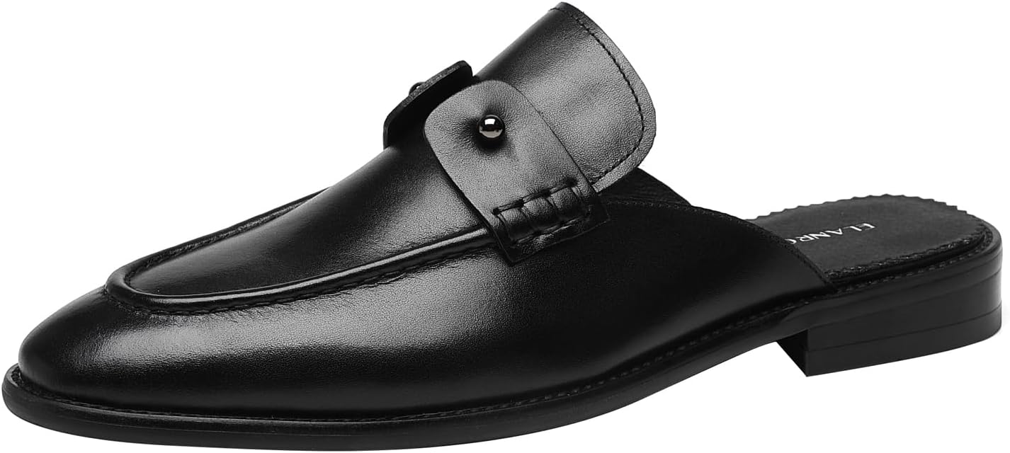 Мужские лоферы ELANROMAN без задника, черные, из натуральной кожи, мюли, тапочки, обувь на легком надевании
Мужские лоферы ELANROMAN без задника, черные, из натуральной кожи, мюли, тапочки, обувь на легком надевании