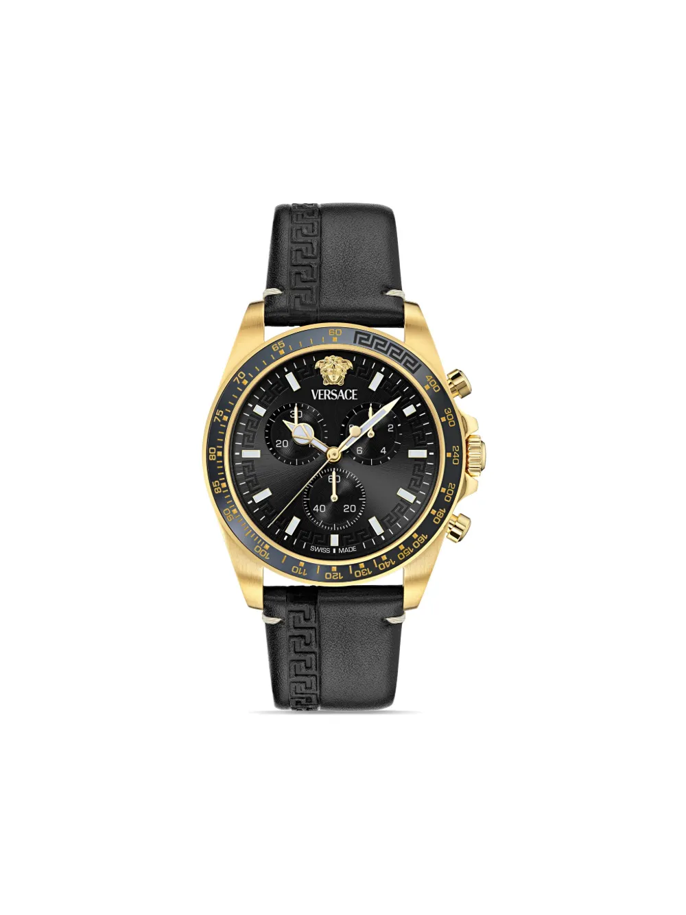 Наручные часы Greca Chrono Wave 43 мм Versace, черный
Наручные часы Greca Chrono Wave 43 мм Versace, черный